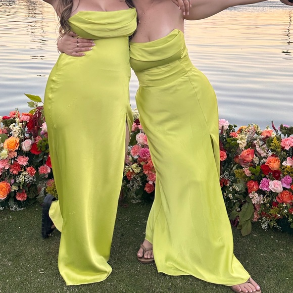 Birdy Grey Mia Convertible Dress in Chartreuse - mordernwear.com